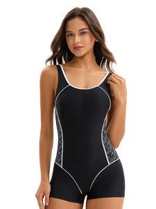 New women's <b>sporty</b> brief one-piece <b>swimsuit</b>, conservative export European and American sexy backless cross-border swimwear - Product Image 2