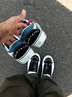 Chaussures de Skateboard Unisexe Bleues Personnalisées 45, Style Rétro, Toile Perlée, Effet Vieilli, Tendance Américaine, Chaussures Décontractées pour Hommes