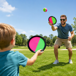 Ensemble de raquettes à ventouses pour enfants, jeu de <span class=keywords><strong>lancer</strong></span> et de capture pour activités de plein air, familial, préscolaire, sport, entraînement œil-main, jouet durable - Product Image 3