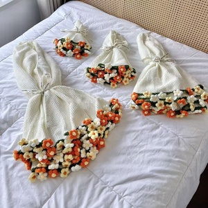 Ramos de Girasoles Listos para Usar, Flores de Jardín, Pequeñas Margaritas, Lirios del Valle Tejidos a Mano, Regalo Festivo, Manta de Ramo de Rosas - Product Image 5