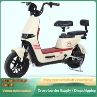 Sepeda Listrik Standar Nasional Baru Baterai Lithium Daya Tahan Lama Motor Hub Belakang Kecepatan Maks 35km/jam Model Wanita Dewasa 888