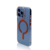 Coque de téléphone transparente avec logo creux pour iPhone 16 Pro Max, compatible avec la charge sans fil MagSafe