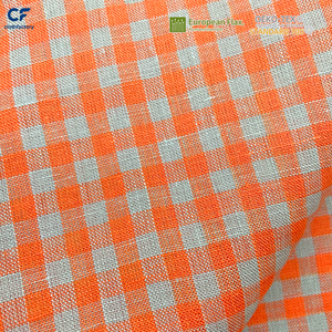 Tissu en <span class=keywords><strong>lin</strong></span> pur européen, tissu en <span class=keywords><strong>lin</strong></span> rouge Vishia, tissu en <span class=keywords><strong>lin</strong></span> doux lavé à la pierre, certifié OEKO-TEX - Product Image 2