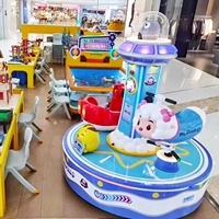 Machine de jeu d'arcade à pièces pour enfants carrousel de parc d'attractions manèges forains petit carrousel cheval à vendre