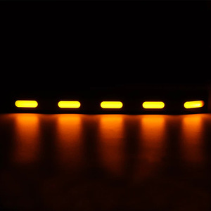 Nueva Tira de Luz Decorativa LED para Parrilla Delantera Estilo Zebra Cross Blanca y Ámbar, IP67 Impermeable, 12V, para <span class=keywords><strong>Bronco</strong></span> 2021 y Posteriores - Product Image 5