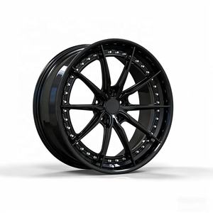 Jantes forgées sur mesure en 2 parties, alliage d'aluminium, 17 18 19 20 21 22 pouces, 5x112, décalées, concaves profondes, G80 M3 G82 M4 Mercedes <span class=keywords><strong>AMG</strong></span> C63 - Product Image 6