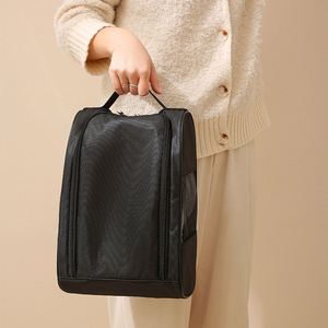 Sac de voyage multifonctionnel portable en maille respirante pour chaussures de sport, avec fermeture éclair, anti-poussière, anti-salissures, écologique - Product Image 2