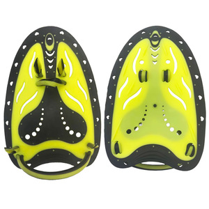 Paletas de natación de silicona, equipo de entrenamiento suave y flexible para adultos, 2 uds. - Product Image 1