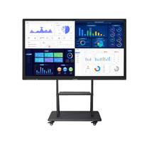 Tableau blanc interactif intelligent ZDHQ 55/65/85/86 pouces 4K 100 pouces à écran tactile 20 points LED pour l'éducation et les réunions