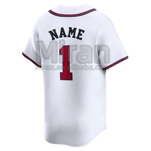 بيع بالجملة تصميم Uniforme ملابس بيسبول مخصصة مطرزة قميص بيسبول مخيط #13 #1 #28 - Product Image 3