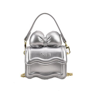 Mini Bolso de Hombro para Niñas con Lazo, Bolso Pequeño con Correa de Cadena, Lindo Bolso Cruzado para Niñas, <span class=keywords><strong>Sanrio</strong></span> - Product Image 2