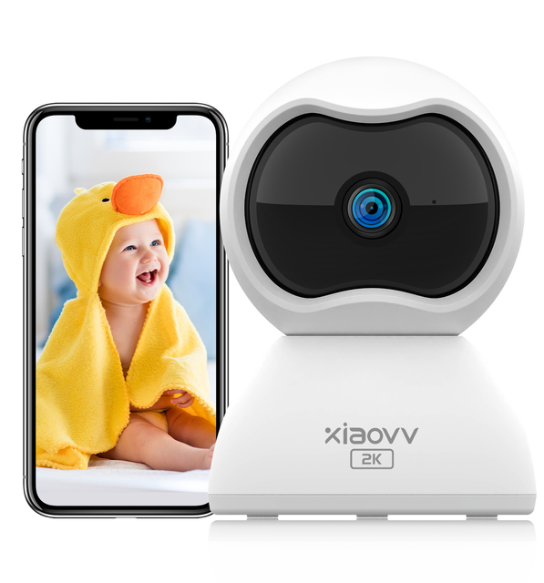 XIAOVV-Q2 PTZ Indoor Cctv Camera Wifi Wireless Security Camera Wireless Phone Remote Control  Pet Camera