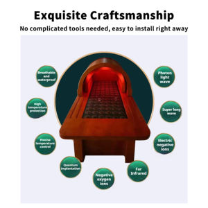 YEETE Letto Sauna Elettrico a Infrarossi Lontani in Cedro Rosso Massiccio Moderno con Finestre a Traversa, Temperatura Costante, per Uso in Villa, Vendita all'Ingrosso SN-W-022 1 - Product Image 3