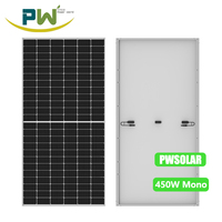 410W 420W 450W Panneau solaire mono photovoltaïque avec 144 demi-cellule coupée pour système d'énergie solaire avec onduleur