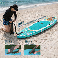 Planche à pagaie gonflable tout usage 11 pieds pour débutants et adultes, stable et large, idéale pour le yoga et la pêche