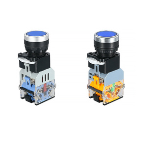 Ánh Sáng Nút Chuyển Đổi LA38-11D Tự Đặt 220V 380V Đầu Phẳng Tự Khóa Bắt Đầu Điều Khiển Dừng Chạy Bộ - Product Image 6