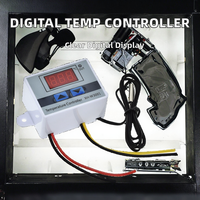 Contrôleur de température numérique XH-W3001 AC110-220V 1500W, thermostat micro-ordinateur, interrupteur à bascule avec câble de 1 m