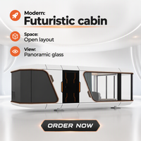 Maison capsule de type Apple de haute qualité, préfabriquée, modulaire, écologique, extérieure, 2 chambres, avec cuisine