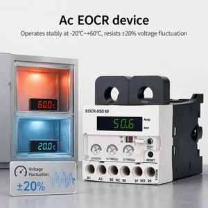 Relais de protection moteur numérique de précision EOCR-SSD 220V, relais thermique électronique réglable contre les surcharges pour pompes et ventilateurs industriels - Product Image 3