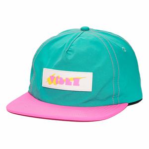 Casquette Snapback en nylon non structurée avec logo brodé personnalisé à 5 panneaux et patch en caoutchouc - Product Image 4