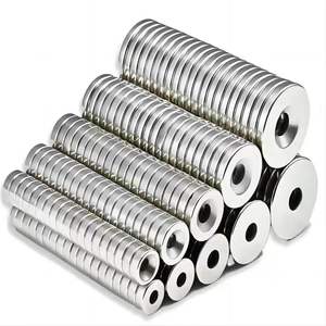 Imán de <span class=keywords><strong>Neodimio</strong></span> Industrial de Materiales Magnéticos Permanentes, <span class=keywords><strong>Potente</strong></span>, con Orificio para Tornillo, Montaje Rápido, con Avellanado - Product Image 2