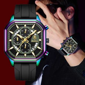 <span class=keywords><strong>Orologio</strong></span> Sportivo Multifunzione da <span class=keywords><strong>Uomo</strong></span> al Quarzo - Cinturino in Silicone e Cassa in Lega, Impermeabile, Analogico per Uso Quotidiano - Product Image 1