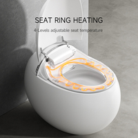 WC intelligent haut de gamme, de forme ronde, de haute qualité, moderne, à poser au sol, avec télécommande, de forme ovale, WC intelligents de luxe