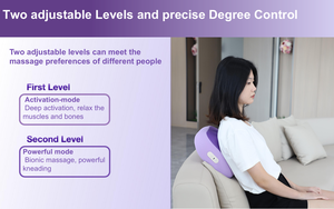 Coussin de massage Shiatsu électrique multifonctionnel Relaxation confortable du corps pour le cou lombaire Colonne cervicale Taille <span class=keywords><strong>et</strong></span> jambes - Product Image 5