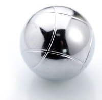Ensemble de boules de pétanque en acier inoxydable de haute qualité, écologiques, argentées, pour joueurs de pétanque, diamètre 72-73 mm, nylon