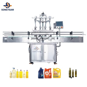 Machine de remplissage automatique pneumatique de haute précision de 5 <span class=keywords><strong>litres</strong></span> pour jus, huile, bouteilles en verre avec contrôle PLC - Product Image 4