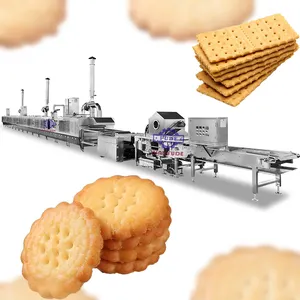 Sinofude 304 Stainless Steel Factory Making Machine Biscuit Cracker Production Line
