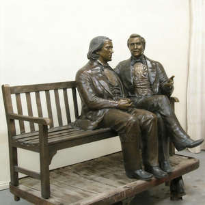Estatuas de Bronce Fundido en 3D a Tamaño Real Personalizadas de Brigham Young y Joseph Smith para Exhibición en Jardín - Product Image 2