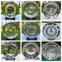 Jantes forgées concaves FANXI American Force Polish 20x10 22x10 22x12 24x10 24x12 24x14 pour Chevy RAM GMC 2500, entraxe 8x180