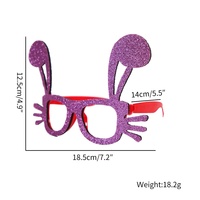 Nouvelles lunettes amusantes en forme de lapin et de poussin pour la décoration de fête de Pâques