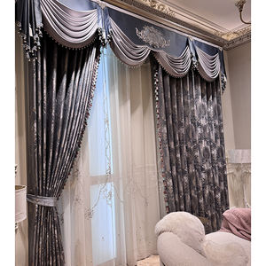 Ensemble de Rideaux à Cantonnière de Luxe pour Fenêtre, Occultants Européens pour Salon et Chambre - Product Image 1