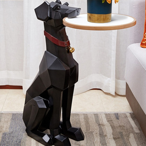 Escultura moderna de <span class=keywords><strong>Doberman</strong></span> Pinscher, artesanía de resina, decoración para muebles de sala de estar, adornos de lujo, decoración del hogar, regalos Stroge - Product Image 3