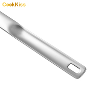 Louches de cuisine en acier inoxydable de style coréen, différents types d'ustensiles à soupe en métal pour un usage domestique