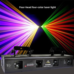 LED bốn đầu bốn màu đầy đủ màu sắc ánh sáng sân khấu Laser KTV DMX512 chế độ điều khiển màu Đỏ Ánh sáng quét laser màu xanh lá cây để sử dụng công viên chủ đề - Product Image 3