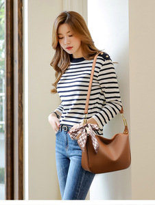 Wholesale Fashion Soft Leather <b>Tote</b> Bags Vintage Casual Ladies Handbag Shoulder Diagonal PU Leather Women's Bag - Product Image 2