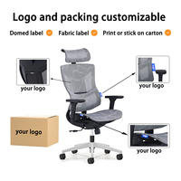 Chaise de bureau ergonomique et confortable avec repose-pieds, entièrement en maille, par Foshan SHUNMAS – Vente en gros