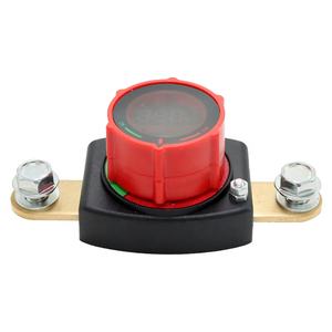 헤비 듀티 배터리 차단 스위치 DC 5-60V 사이드 포스트 킬 스위치 볼트미터 포함 전원 차단 스위치 RV 자동차 보트용 - Product Image 1