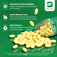 Suplemen OEM Private Label Magnesium Bisglisinat Softgel 500mg, Bioavailabilitas Tinggi, Lembut di Usus, untuk Tulang & Otot, Bersertifikasi GMP