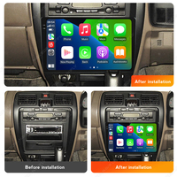 Mekede voiture android lecteur dvd QLED écran tactile 9 pouces carte ventilateur de refroidissement écran partagé musique pour Toyota Hilux Surf 1996-2002 RHD