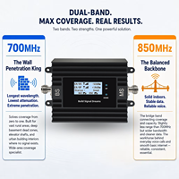 Amplificador de teléfono móvil gestionado con aplicación inteligente LCD y Tuya para EE. UU. Canadá 5G 4G Cellular Booster B5 B12 B13 B17 compatible con redes GSM 3G