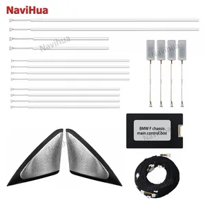 Navihua araba aksesuarları atmosfer ışığı araba renkli Neon LED dekoratif ortam işığı kiti BMW 7 serisi F 2009-2014 için