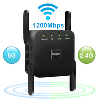 Repetidor inalámbrico Wifi Routers 1200Mbps 2,4 GHz 5GHz Amplificador de señal de red Repetidor Wifi