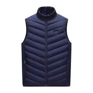 KOPUS USA Size Winter warm USB removable battery waterproof men polyester heated vest coat waistcoat