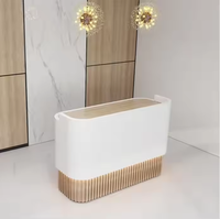 Caisse enregistreuse au design simple, petite et élégante, blanche, pour salon de beauté, bureau d'accueil