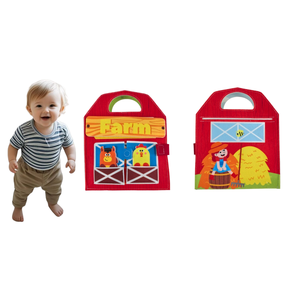 2025 nouvelle conception de ferme livre calme meilleur cadeau pour les enfants pré-apprentissage jouet feutre matériel <span class=keywords><strong>Motessori</strong></span> livre - Product Image 4