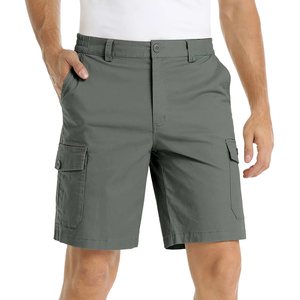 2023 quần short mới màu rắn Mens đa túi vận chuyển hàng hóa giản dị quần ngắn - Product Image 4